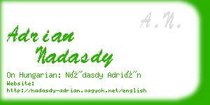 adrian nadasdy business card